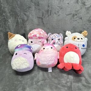 Lot Of 7‎ Squishmallows 8" Plush Variety Mixed Bundle
